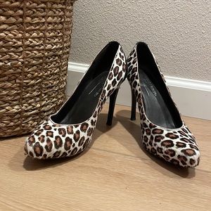 Donald Pliner Fur Platform Pump